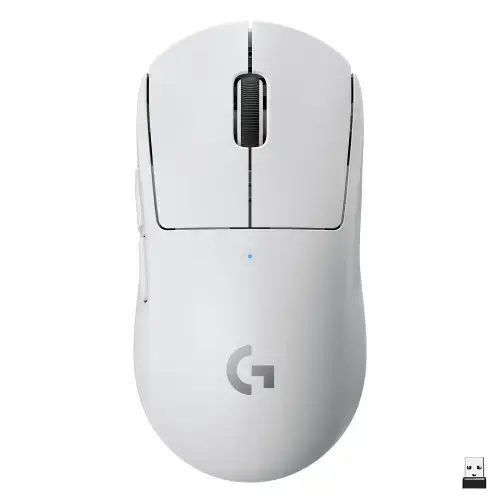 Mouse gaming Logitech Pro X Superlight, 25600 dpi, Wireless, Alb