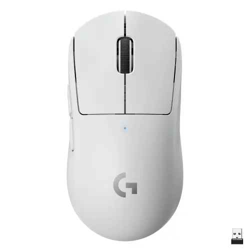 Mouse gaming Logitech Pro X Superlight, 25600 dpi, Wireless, Alb