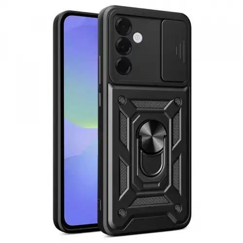 Husa pentru Samsung Galaxy A36 A366, Techsuit, CamShield, Neagra