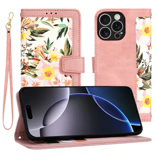 Husa pentru Apple iPhone 16 Pro Max, Techsuit, FlipCraft, Roz