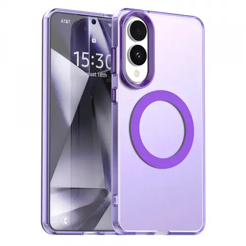 Husa MagSafe pentru Samsung Galaxy S25 Edge S937, Techsuit, CandyCase, Mov