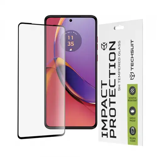 Folie de protectie Ecran Techsuit pentru Motorola Moto G84, Sticla Securizata, Full Glue, 111D