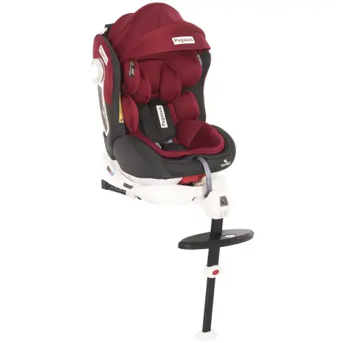 Scaun auto ISOFIX Lorelli Pegasus Red & Black, 0-36 kg, rotativ 360 grade, Rosu