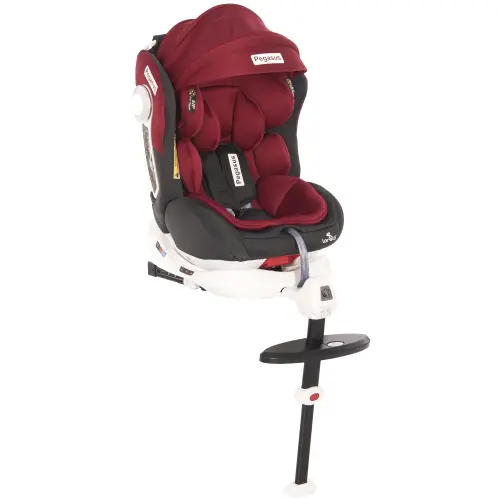 Scaun auto ISOFIX Lorelli Pegasus Red & Black, 0-36 kg, rotativ 360 grade, Rosu