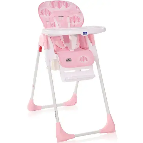 Scaun de masa Lorelli Cryspi Pink Hearts, reglabil, Roz