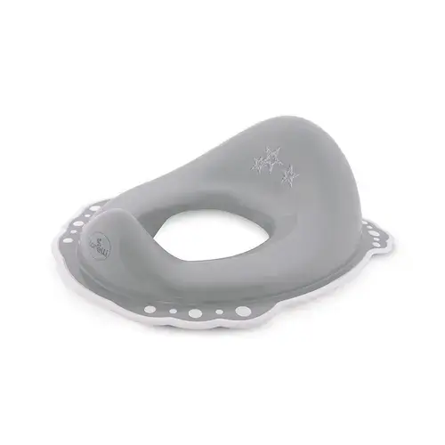 Reductor anatomic de toaleta LORELLI Little Stars Grey, greutate maxima 30 kg, picioruse silicon, structura anti-stropire