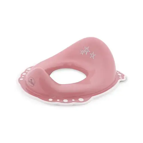 Reductor anatomic de toaleta LORELLI Little Stars Pink, greutate maxima 30 kg, picioruse silicon, structura anti-stropire