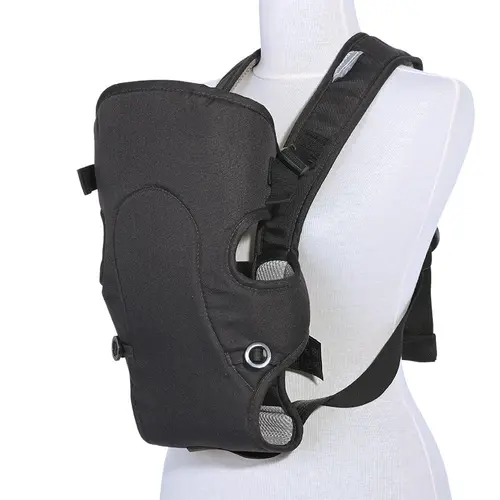 Marsupiu ergonomic pentru copii Lorelli Between,  2 pozitii, centuri de siguranta ajustabile, curele reglabile, pernuta pentru cap, 0-9 Kg, Negru