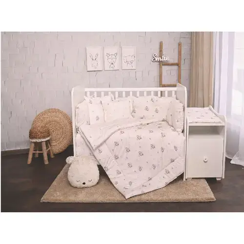 Set lenjerie pat 8 piese Lorelli Trend Blue Aeroplane, bumbac ranforce