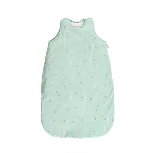 Sac de dormit de iarna LorellitSleep and Dream Green, 85 cm, 12-18 luni, bumbac ranforce, captusit, cu umplutura din poliester