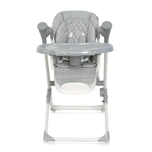 Scaun de masa si leagan electric Lorelli Ventura Grey Trees, functii MP3, 5 viteze leganare cu temporizator, pliabil