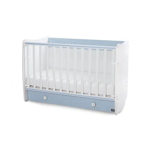 Patut balansoar Lorelli Dream White Baby Blue,  60 x 120 cm, transformabil