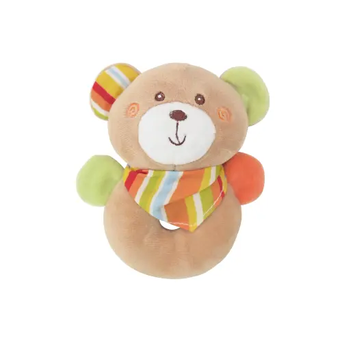 Jucarie de plus Lorelli Ursulet, 11 cm, zornaitor, 0 luni+