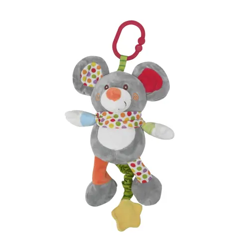 Jucarie de plus Lorelli Soricel, 24 cm, muzicala, 0 luni+