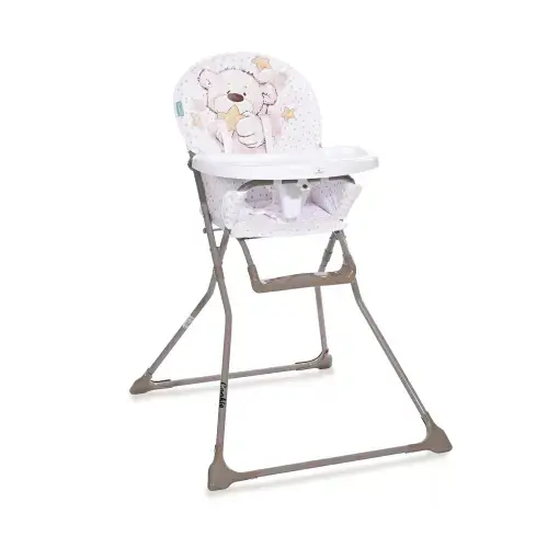 Scaun de masa Lorelli Cookie, White Teddy Bear