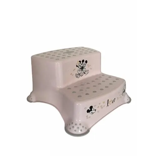 Inaltator dublu pentru baie antiderapant Lorelli Disney Girl Love Light Pink, Colectia 2021