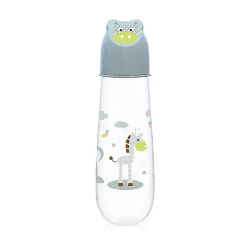 Biberon Animals Lorelli, 250 ml, capac decorat, 0 luni+, Mint Green