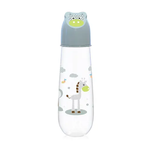 Biberon Animals Lorelli, 250 ml, capac decorat, 0 luni+, Mint Green