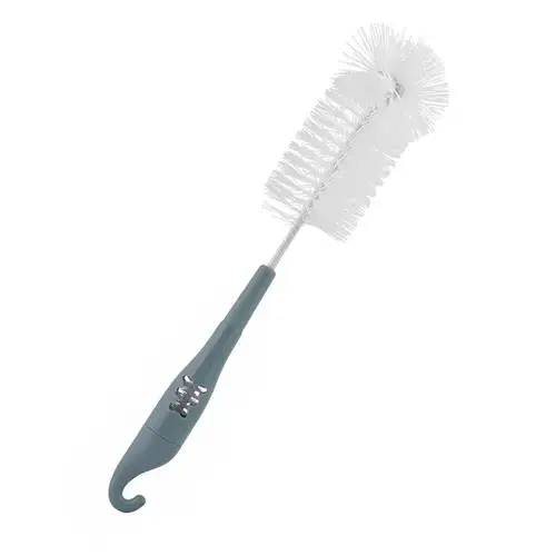 Perie de curatat biberoane Lorelli, tetine si cani, 28 cm, patrunde in spatiile greu accesibile, Plastic, B1896, Moonlight Blue