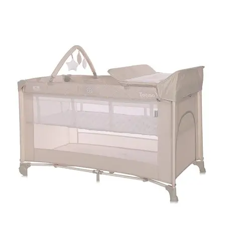 Patut pliabil Lorelli, Torino Plus, 2 nivele cu accesorii, Fog Striped Elements