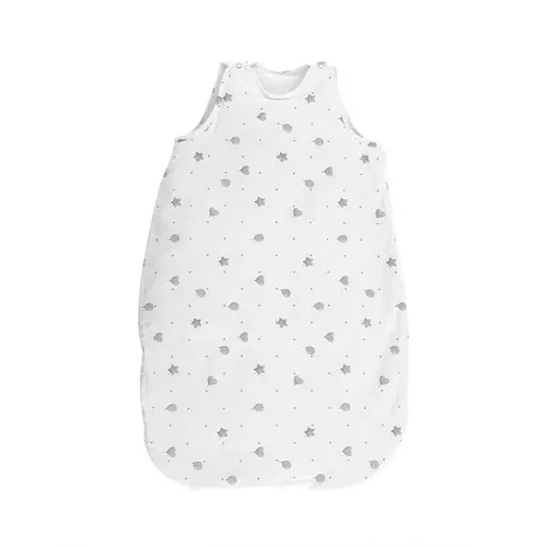 Sac de dormit de iarna, 95 cm, 18-24 luni, bumbac ranforce, captusit, cu umplutura din poliester, Train Grey
