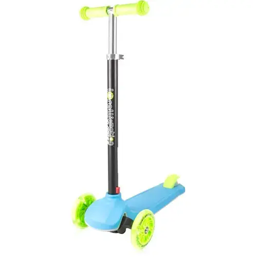 Trotineta Pliabila Lorelli Scooter Yuppee Blue & Green, cu Leduri
