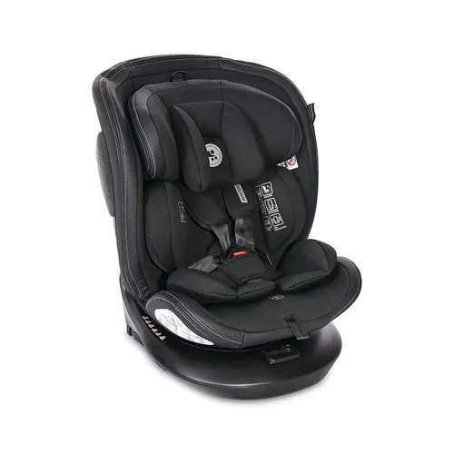 Scaun auto pentru copii Lorelli Aviator Black Jasper, Isofix, i-Size, 0 Luni-12 Ani, 40-150 cm, certificat R129, baza rotativa 360 grade, reglabil, sistem protectie impact lateral, sistem antibasculare
