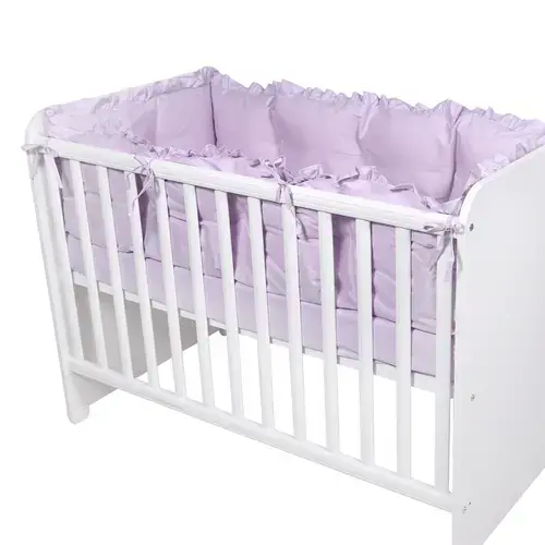 Set protectii laterale pentru pat 4 piese Lorelli, 60 x 120 cm, Violet