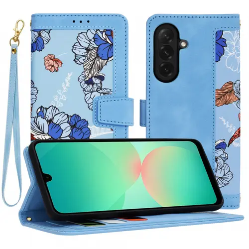 Husa pentru Samsung Galaxy A26 A266, Techsuit, FlipCraft, Bleu
