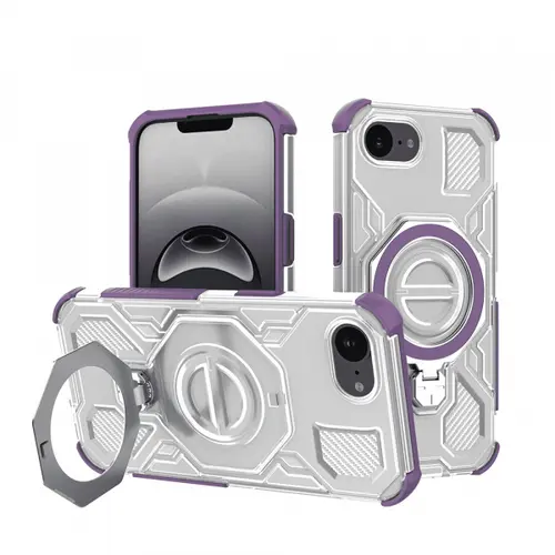 Husa pentru Apple iPhone 16e, Techsuit, Carbon Shield Pro, Mov