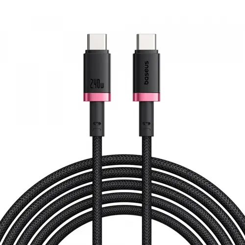 Cablu Date si Incarcare USB-C - USB-C Baseus Dura Series P10377803U03-01, 240W, 1m, Rosu