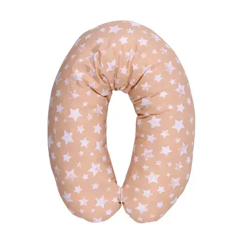 Perna multifunctionala Lorelli Little Stars Beige, bumbac, 190 cm