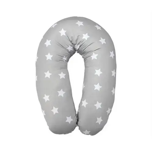 Perna multifunctionala Lorelli Stars Grey, bumbac ranforce, 190 cm