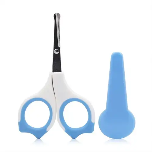 Forfecuta de unghii pentru bebelusi Lorelli, cu suport de protectie, 0 luni+, 19cm, Albastru