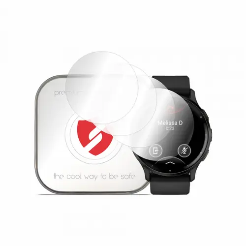 Folie Protectie Smart Protection Premium Classic pentru Garmin Venu 3, Set 4 bucati, Plastic