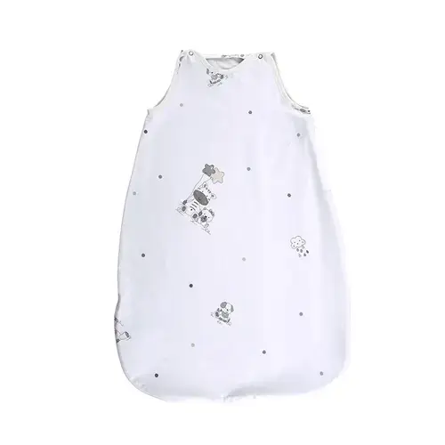 Sac de dormit de vara Lorelli Giraffe White, 95 cm, 18-24 luni, bumbac ranforce