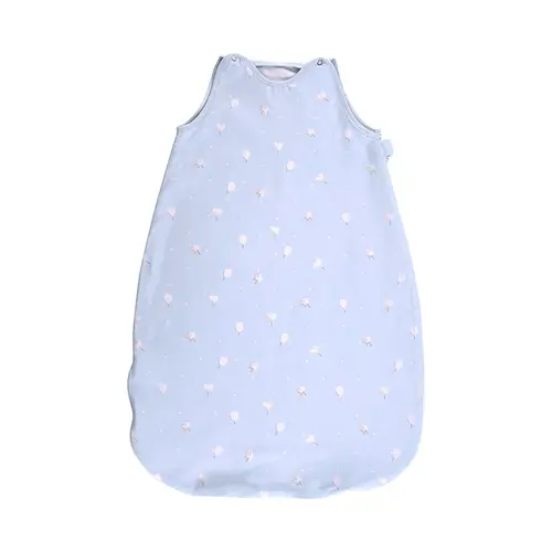 Sac de dormit de vara Lorelli Train Blue, 95 cm, 18-24 luni, bumbac ranforce