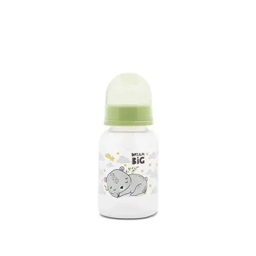 Biberon cu capac Lorelli Fresh Green, 0 luni+, 125 ml