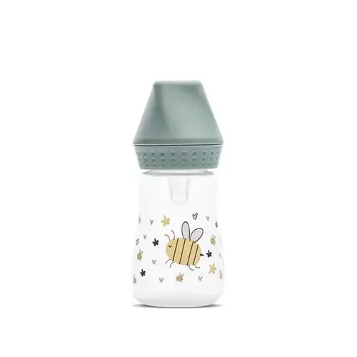 Biberon Lorelli Iceberg Green My Friend, tetina moale din silicon, 0 luni+, 125 ml