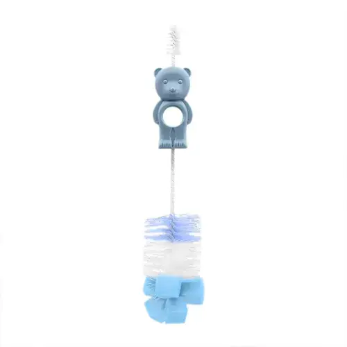 Perie de curatat biberoane, tetine si cani, Lorelli Light Blue