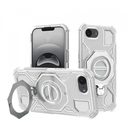Husa pentru Apple iPhone 16e, Techsuit, Carbon Shield Pro, Alba