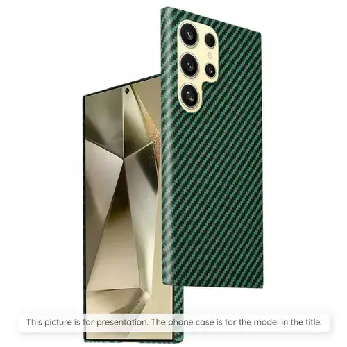 Husa pentru Samsung Galaxy S24+ S926, Techsuit, Carbonite FiberShell, Verde