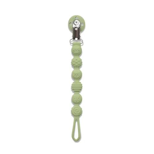Lant din silicon pentru suzeta Lorelli Fresh Green, 0 luni+