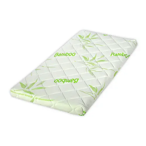 Saltea pat Lorelli Air Comfort Bamboo, 60x120x9 cm, husa bambus, spuma elastica cu canale