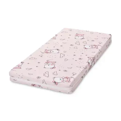 Saltea patut balansoar Lorelli First Dreams, 90 x 42 x 6 cm, spuma elastica, Roz