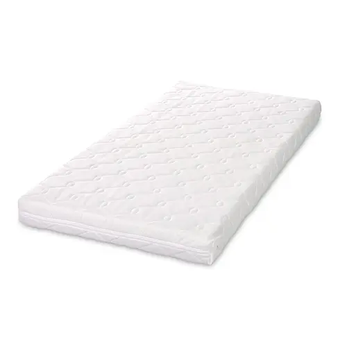 Saltea pat Lorelli Havana Premium, 60 x 120 x 10 cm, cocos si spuma elastica, Alb