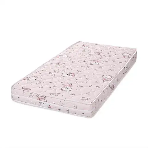Saltea pat Lorelli Relax, 60 x 120 x 10 cm, spuma elastica, Roz