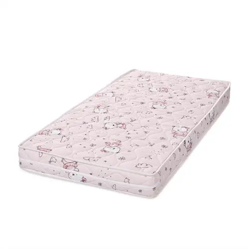 Saltea pat Lorelli Relax, 60 x 120 x 10 cm, spuma elastica, Roz