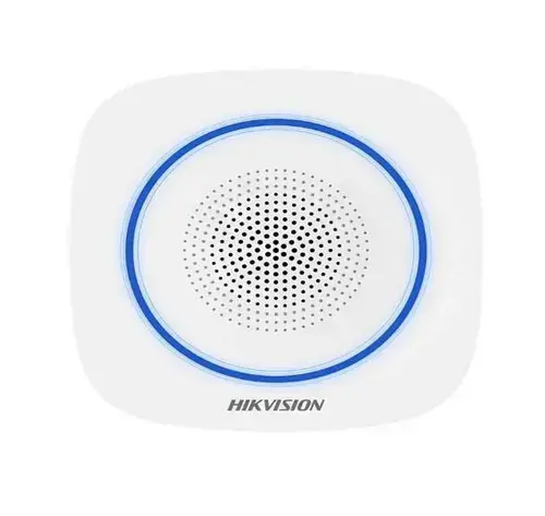Sirena interior wireless AX PRO Hikvision DS-PS1-II-WE : 90 - 110 dB,  temperatura de functionare  –10°C to 55°C, 4 x CR123, alimentare 12 VDC