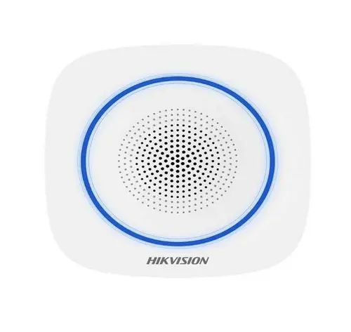 Sirena interior wireless AX PRO Hikvision DS-PS1-II-WE : 90 - 110 dB,  temperatura de functionare  –10°C to 55°C, 4 x CR123, alimentare 12 VDC